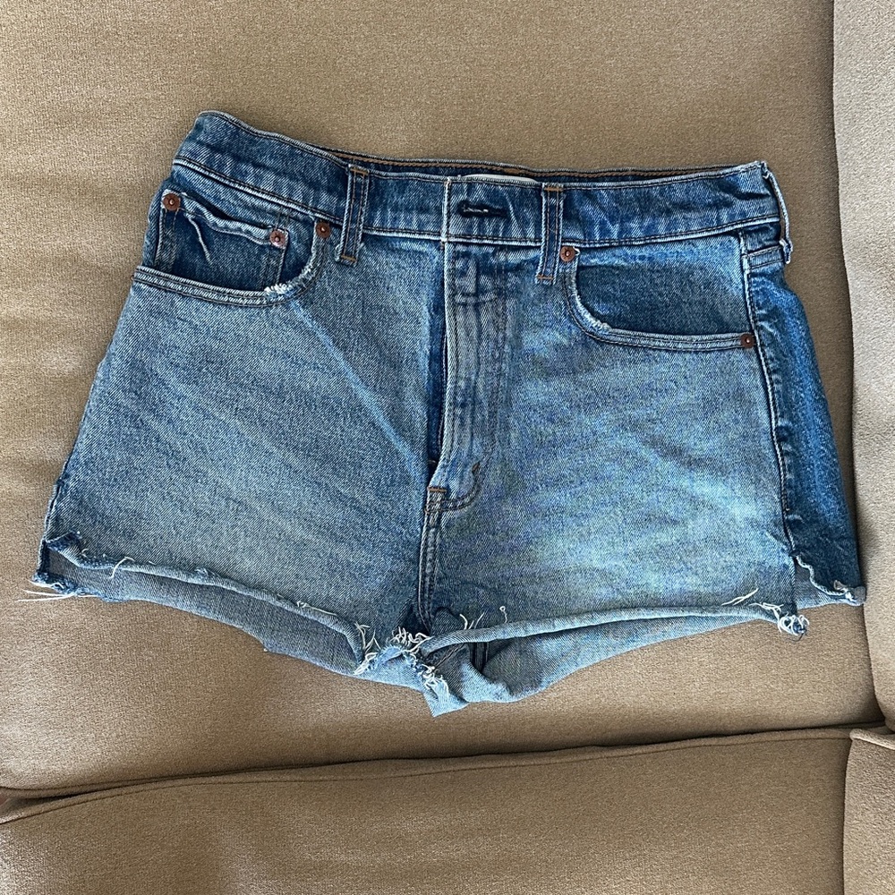Abercrombie & Fitch Light Blue Jean Shorts
